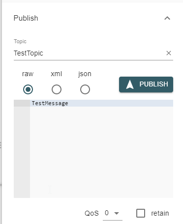 MQTT Publish message with Mosquitto