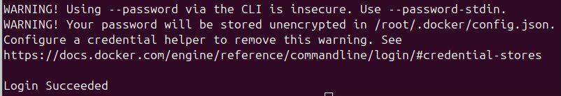 Successful login into Cedalo registry