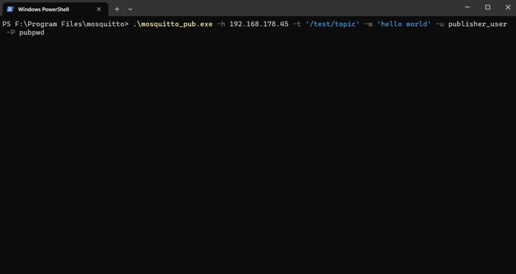 Remote publisher client start on Windows