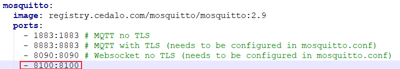 Configuration to expose the exporter port