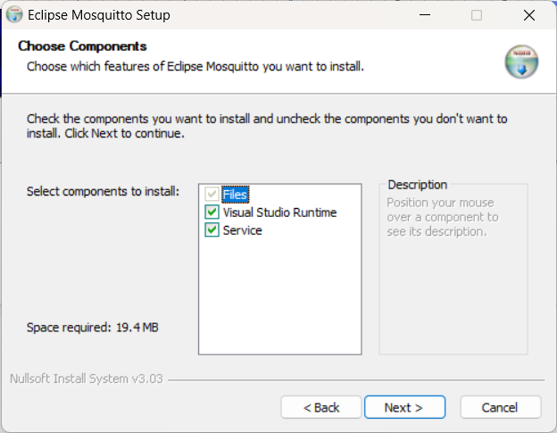 Mosquitto Eclipse setup - features