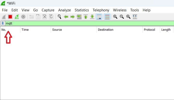 MQTT filter setup in Wireshark